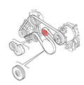 Fiat Idea Auxiliary tensioner/idler. Part Number 71771437
